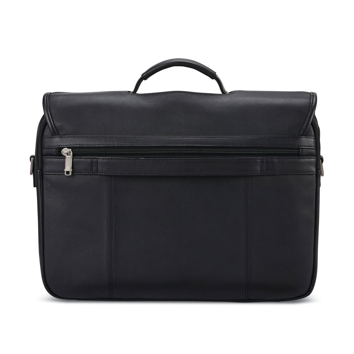 Samsonite Classic Leather Flapover in the color Black.