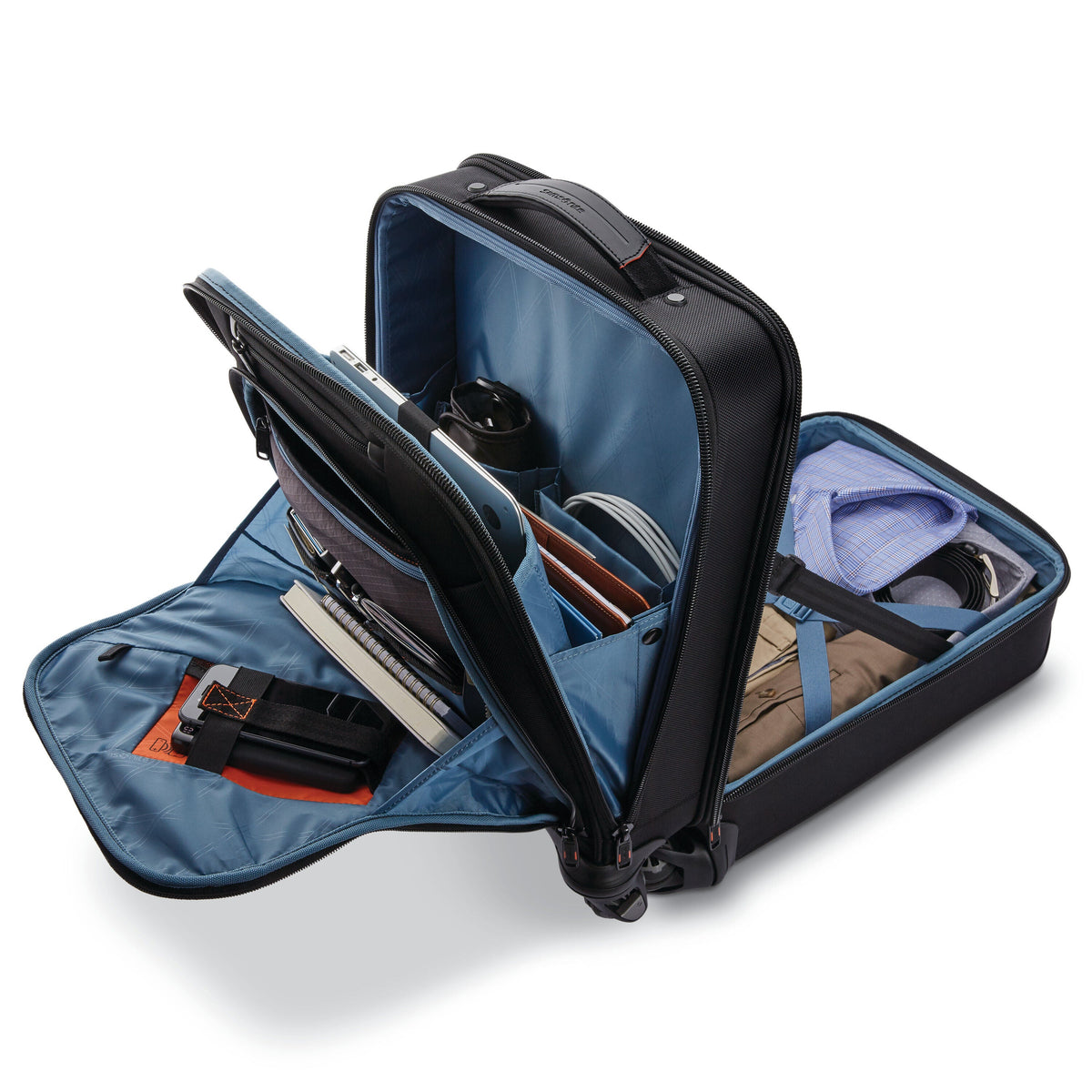Samsonite Pro Vertical Spinner Mobile Office in the color Black.