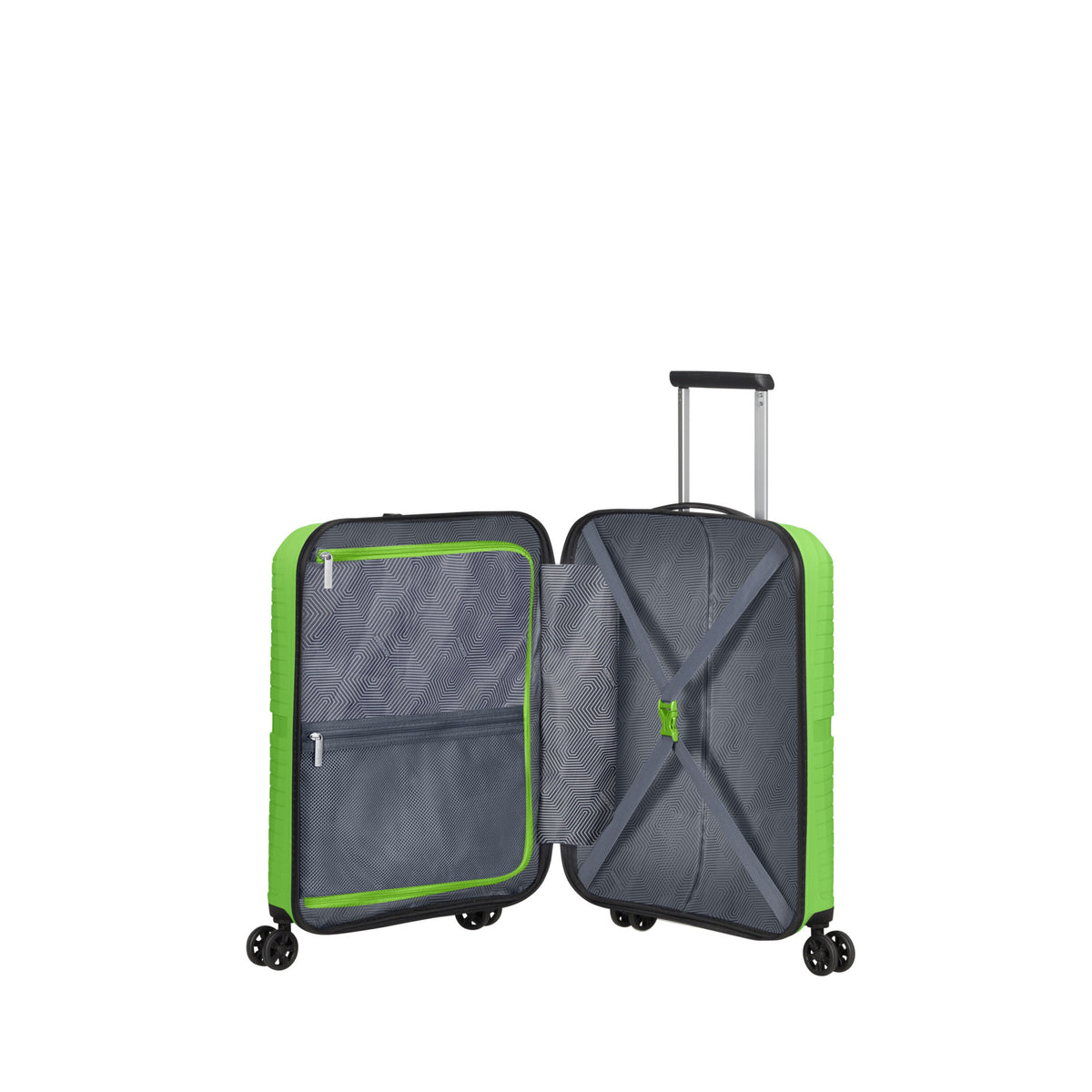 American Tourister Airconic 3 Piece Set in the color Acid Green.