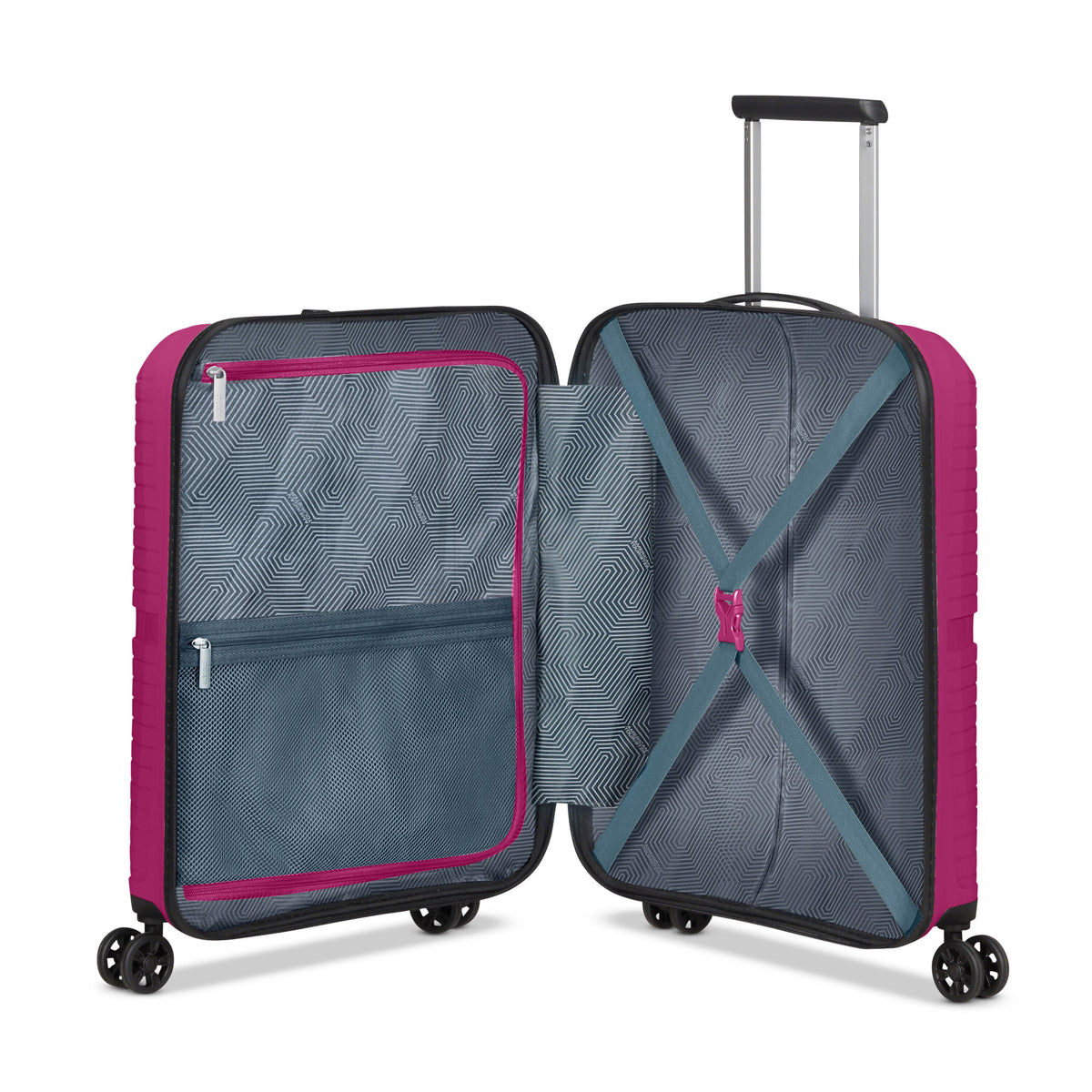 American Tourister Airconic 3 Piece Set in the color Deep Orchid.