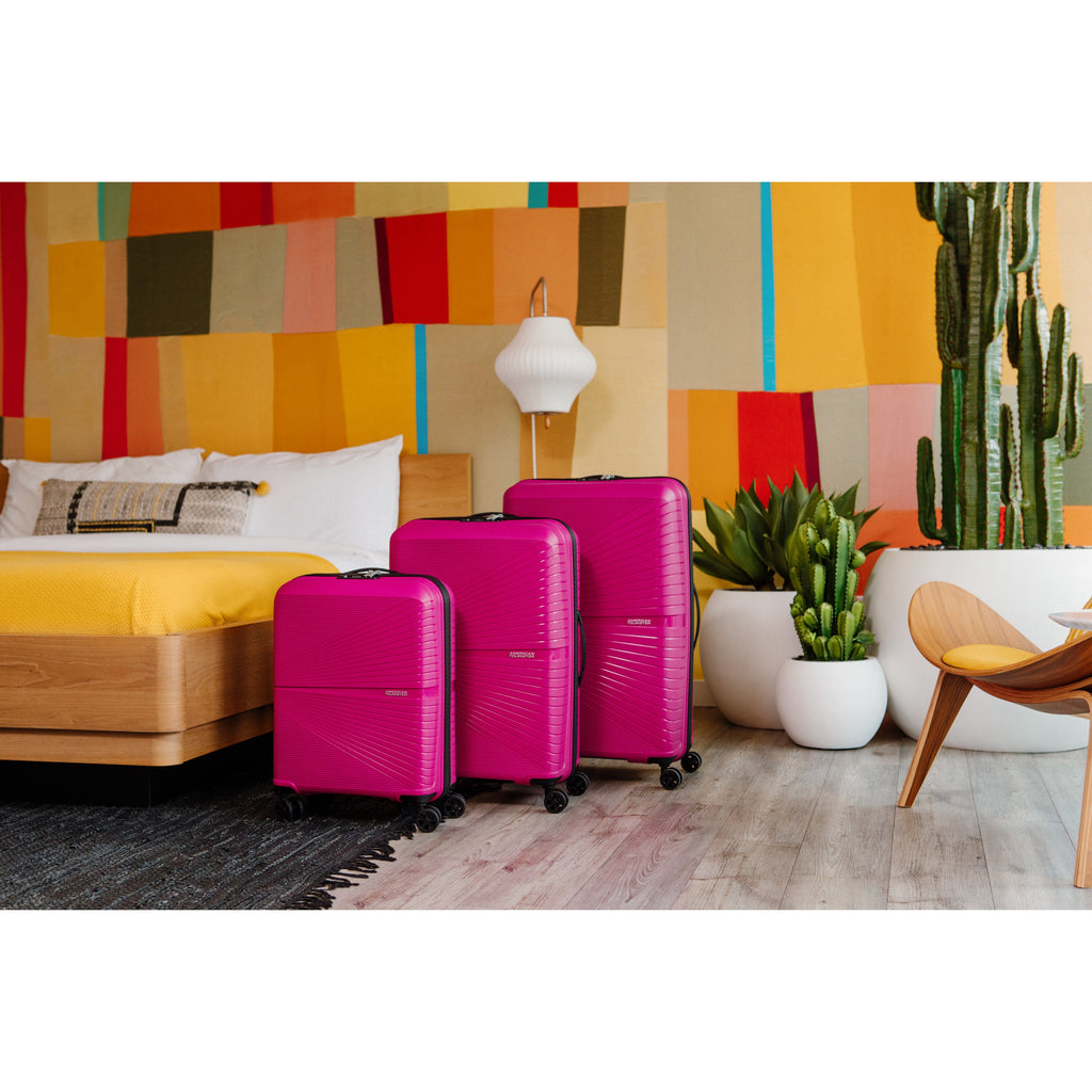 American Tourister Airconic 3 Piece Set in the color Deep Orchid.