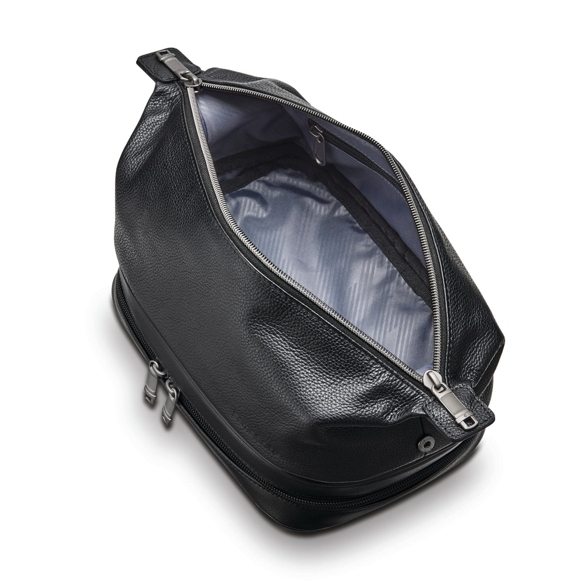 Samsonite Classic Leather Travel Kit in the color Black.