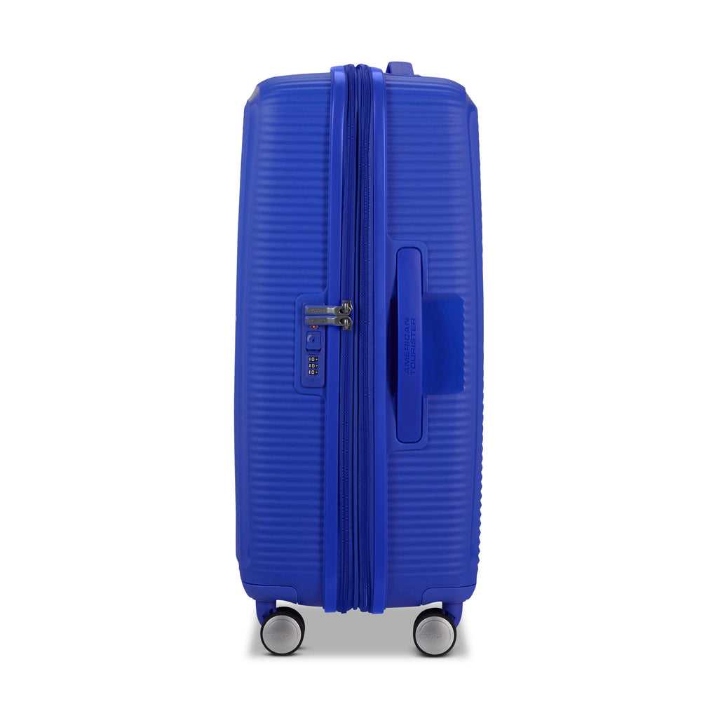 American Tourister Curio Spinner Medium in the color Cobalt Blue.