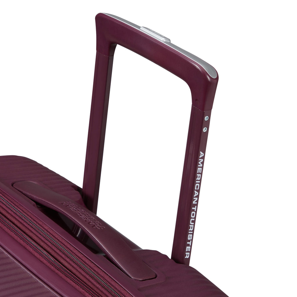 American Tourister Curio Spinner Medium in the color Wild Cherry.