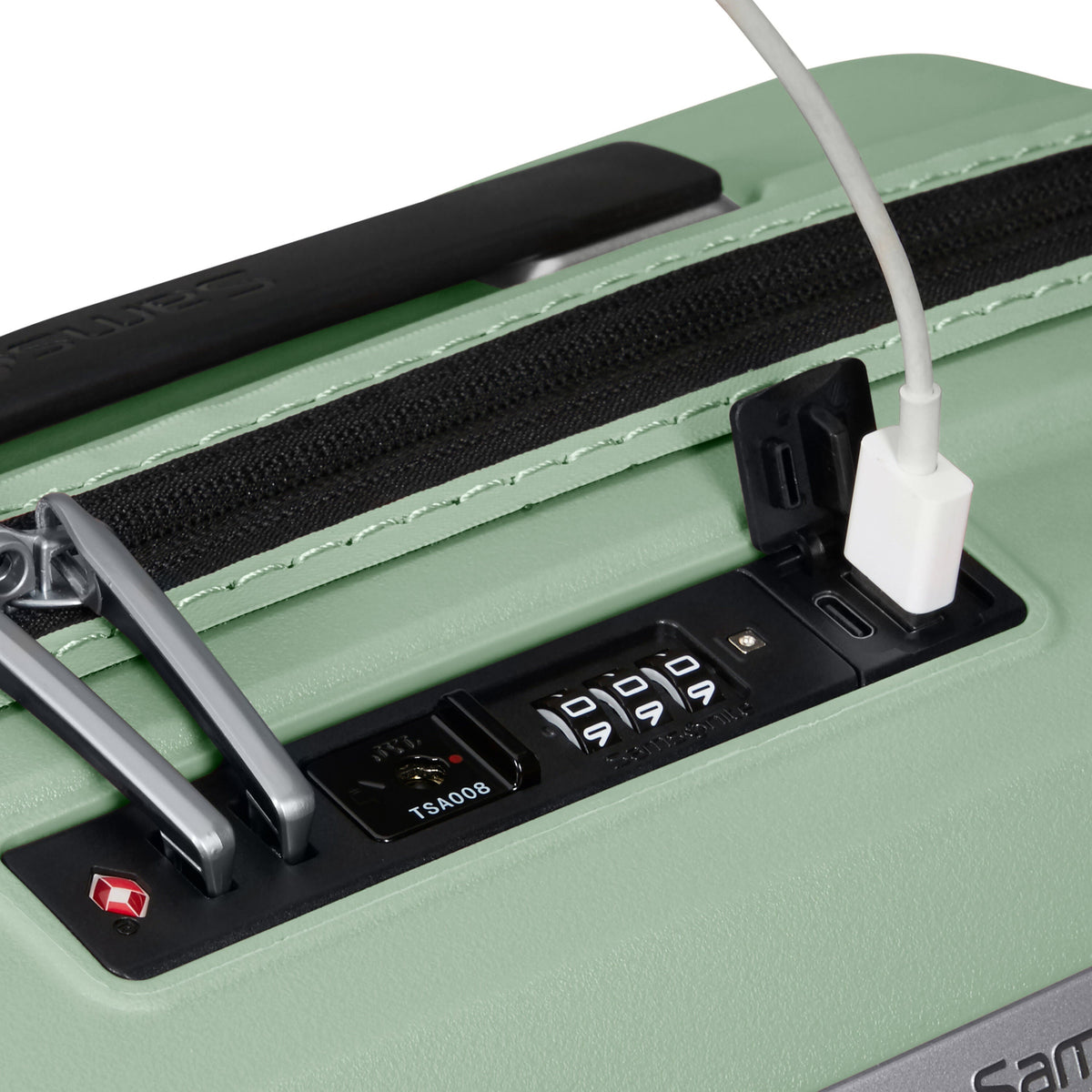 Samsonite Upscape 3 Piece Set in the color Soft Sage.
