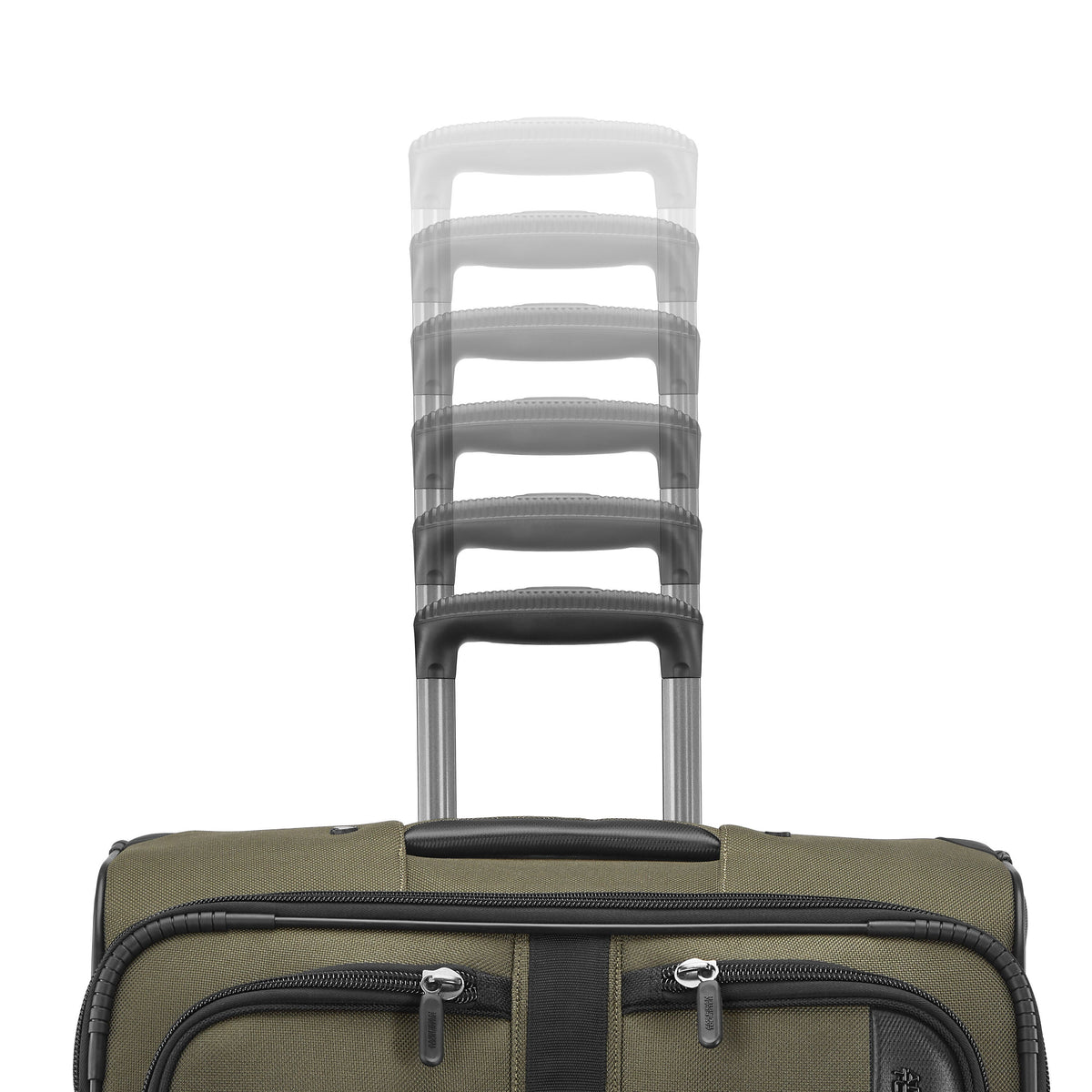 American Tourister Cargo Max SoftSide Spinner Medium in the color Olive Green.