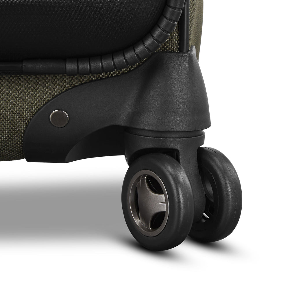 American Tourister Cargo Max SoftSide Spinner Medium in the color Olive Green.