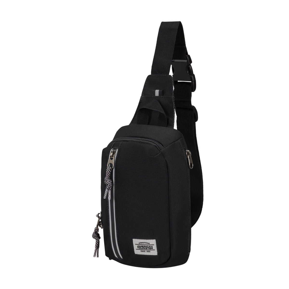 American Tourister BrightUp Sling Bag in the color Black.