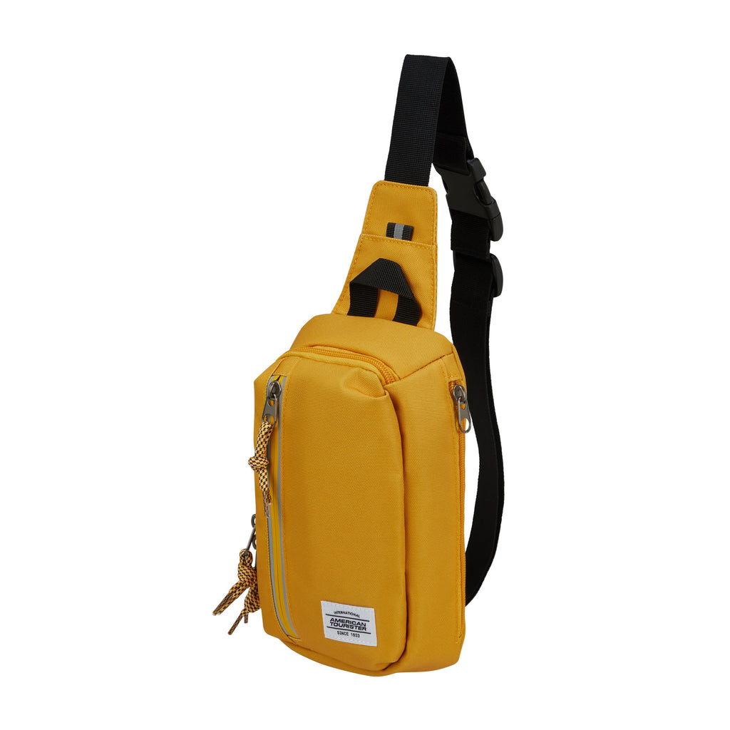 American Tourister BrightUp Sling Bag in the color Yellow.