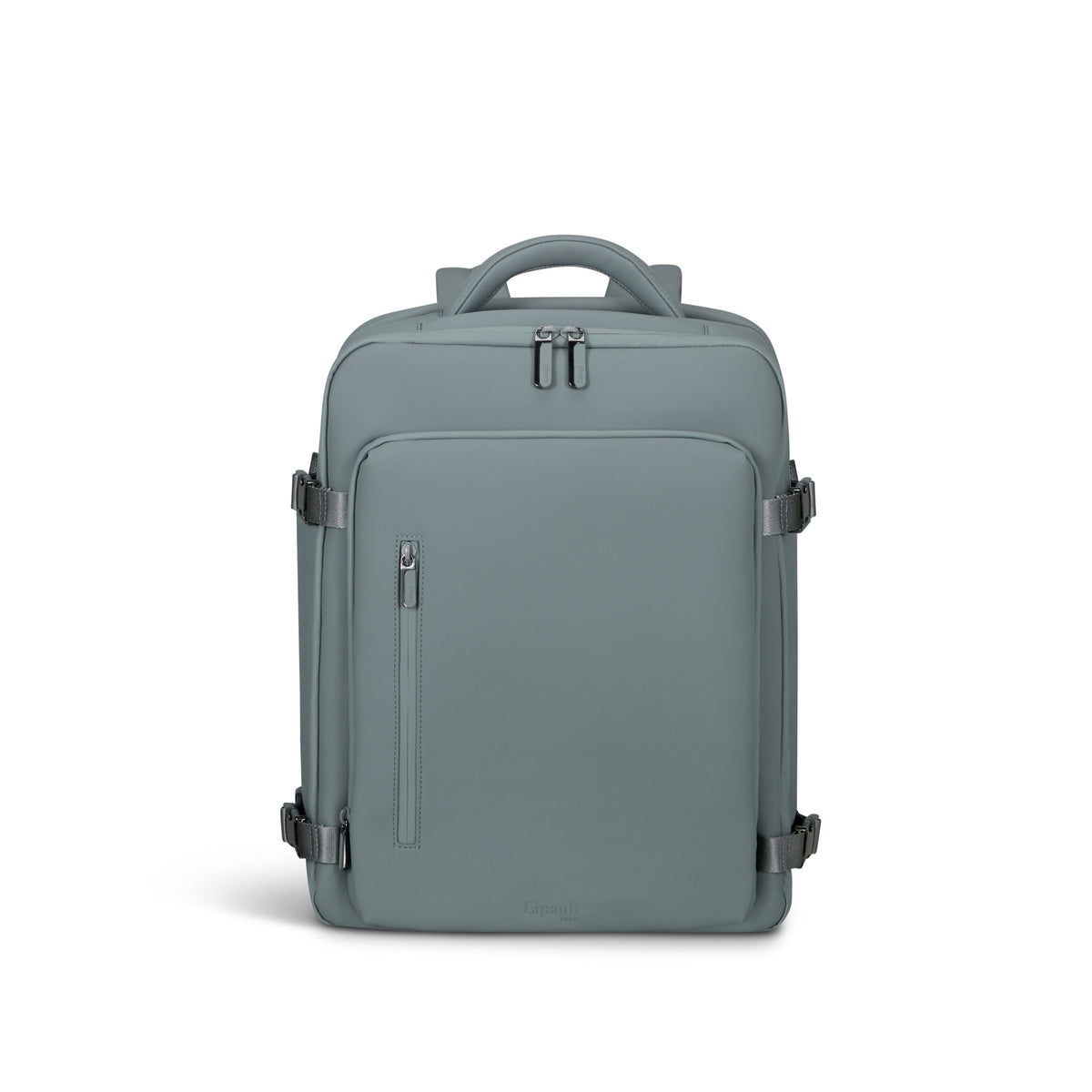 Lipault LOST IN BERLIN Travel Backpack 2.0 in the color Cement Storm.