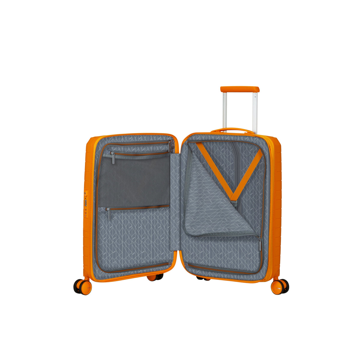 American Tourister FastForward Spinner Carry-On™ in the color Radiant Orange.