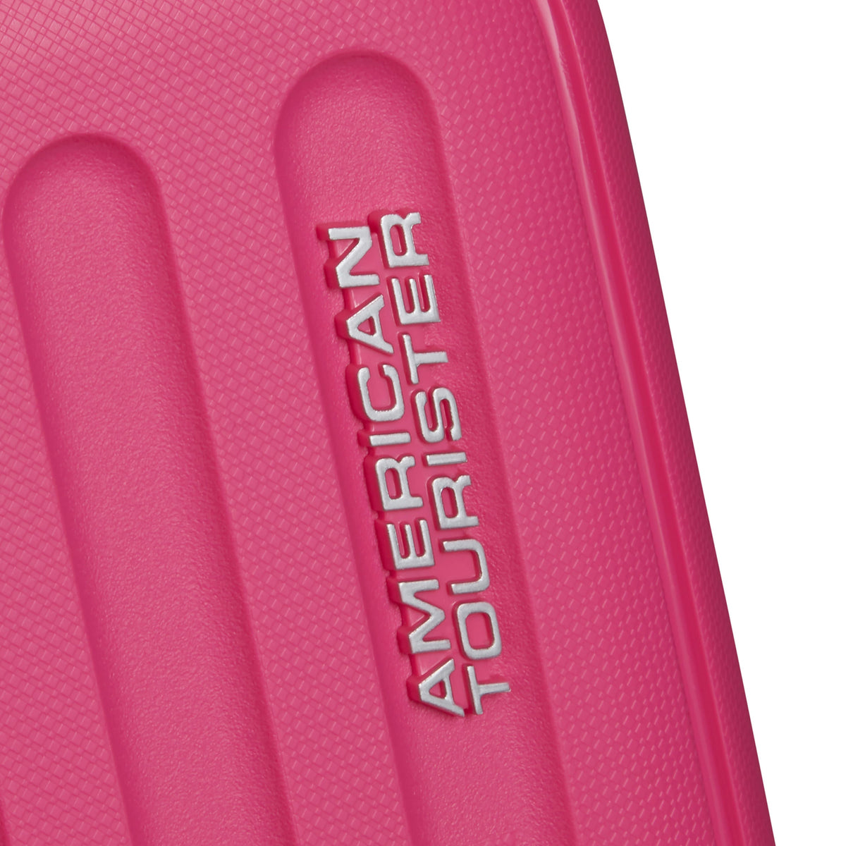American Tourister Rejoy Spinner Large in the color Hawaiian Pink.
