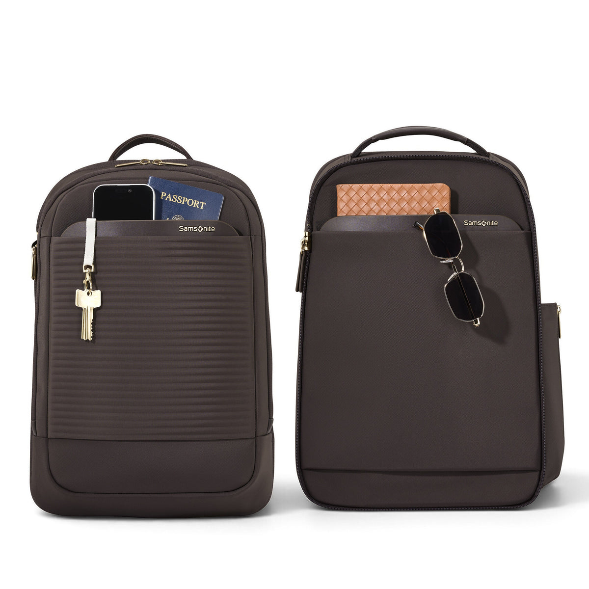 Samsonite Paralux 2-in-1 Travel Backpack in the color Coffee Bean.