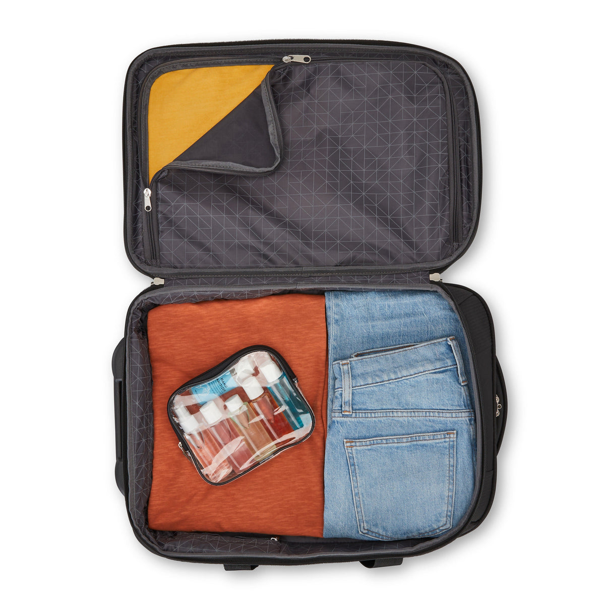 High Sierra Pendall Carry-On Wheeled Duffle in the color Black.