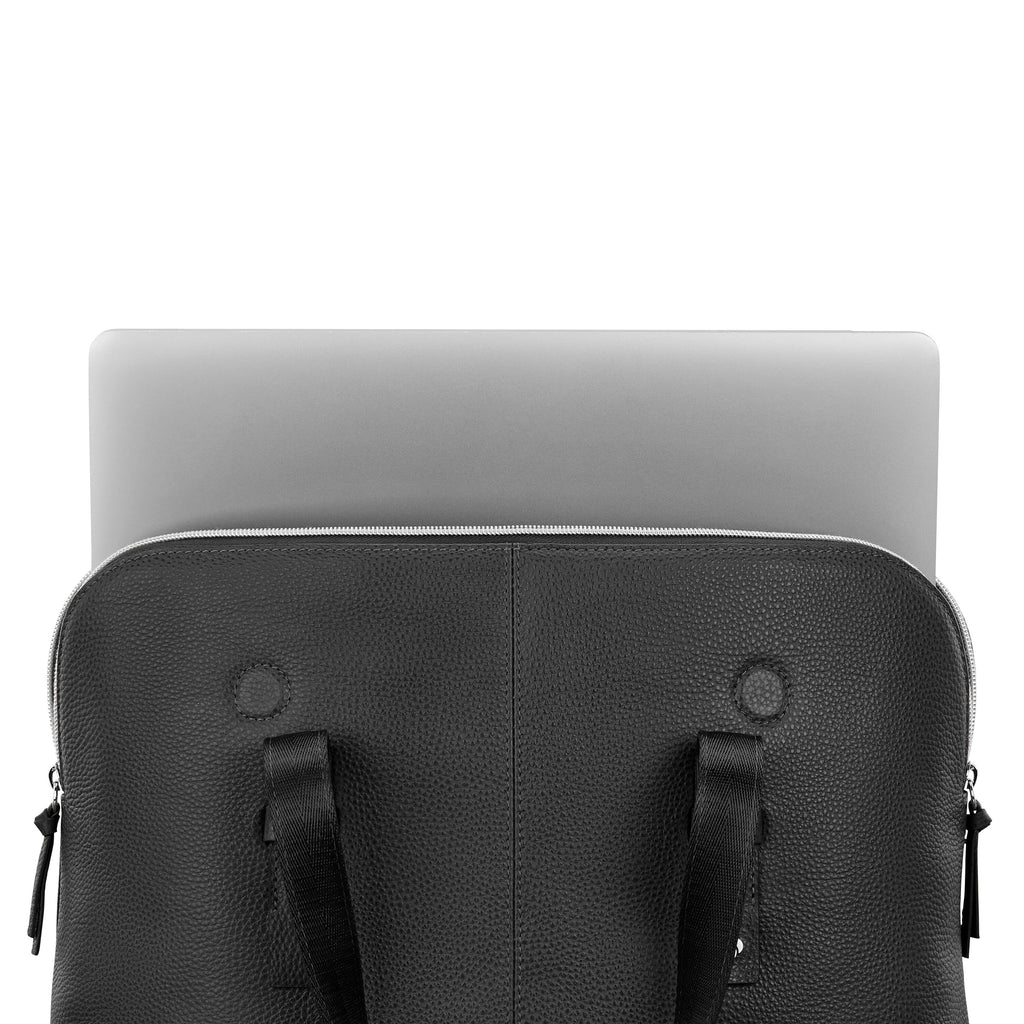 Samsonite Mobile Solution 2 Leather Convertible Brief in the color Black.