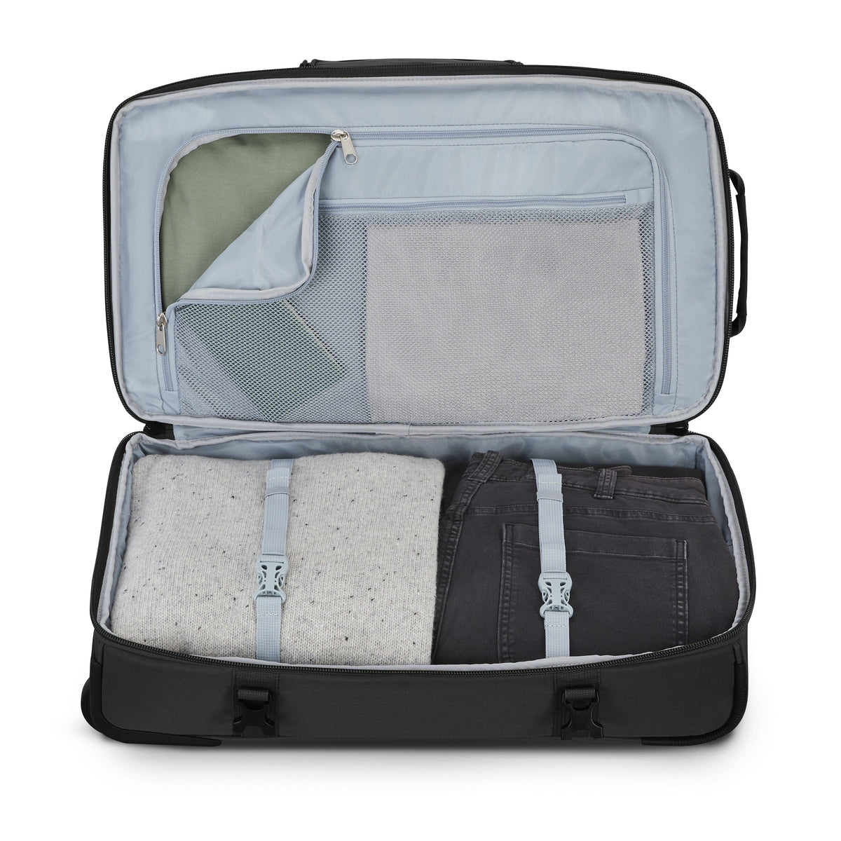 High Sierra Pathsetter 22" Wheeled Duffle in the color Black.
