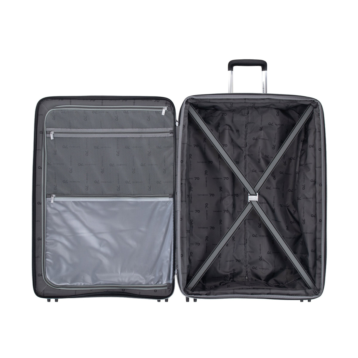 Samsonite Voltage DLX LE 2pc Set in the color Midnight Black.