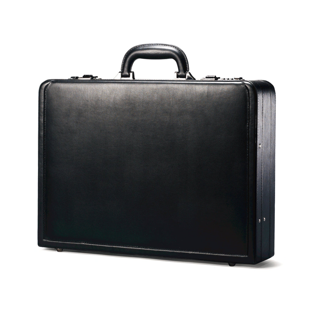 Samsonite Leather Attache in the color Black.