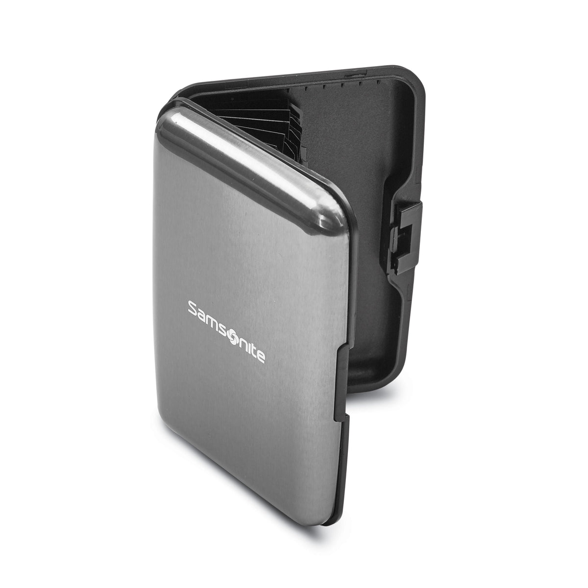 Samsonite Travel Accessories - Aluminum RFID Case in the color Gun Metal.