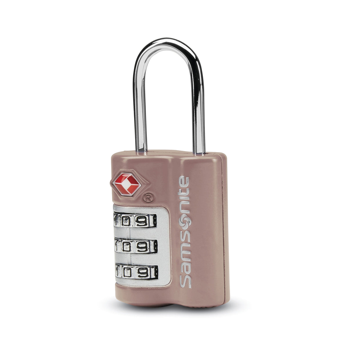 Samsonite Accessories 3 Dial Combination Lock in the color Dusty Rose.