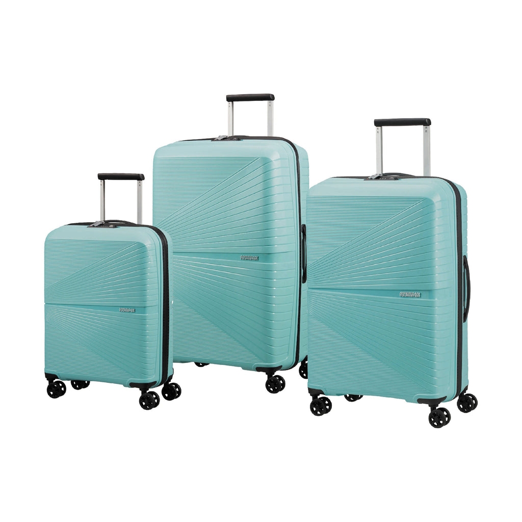 American Tourister Airconic 3 Piece Set in the color Purist Blue.