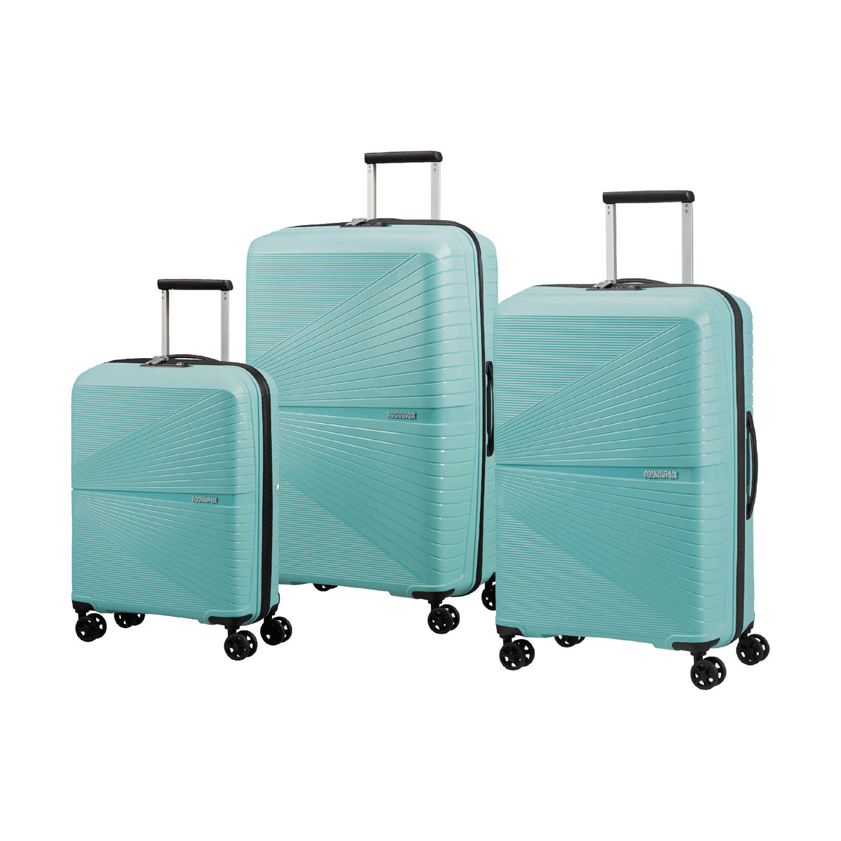 American Tourister Airconic 3 Piece Set in the color Purist Blue.