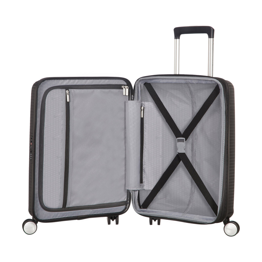 American Tourister Curio Spinner Carry-On™ in the color Bass Black.