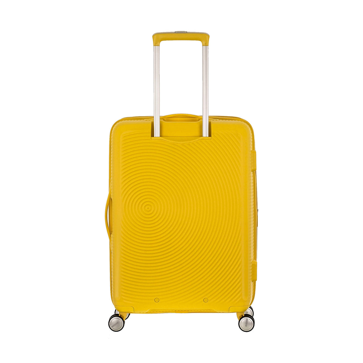 American Tourister Curio Spinner Medium in the color Golden Yellow.