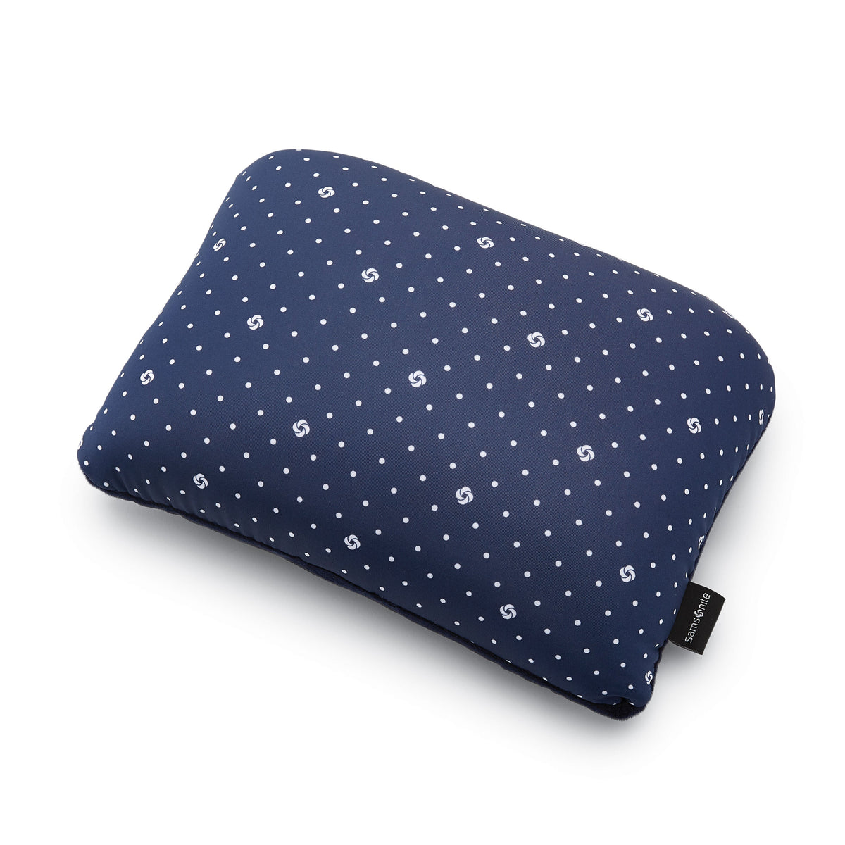 Samsonite Magic 2 in 1 Pillow in the color Navy/Dots.